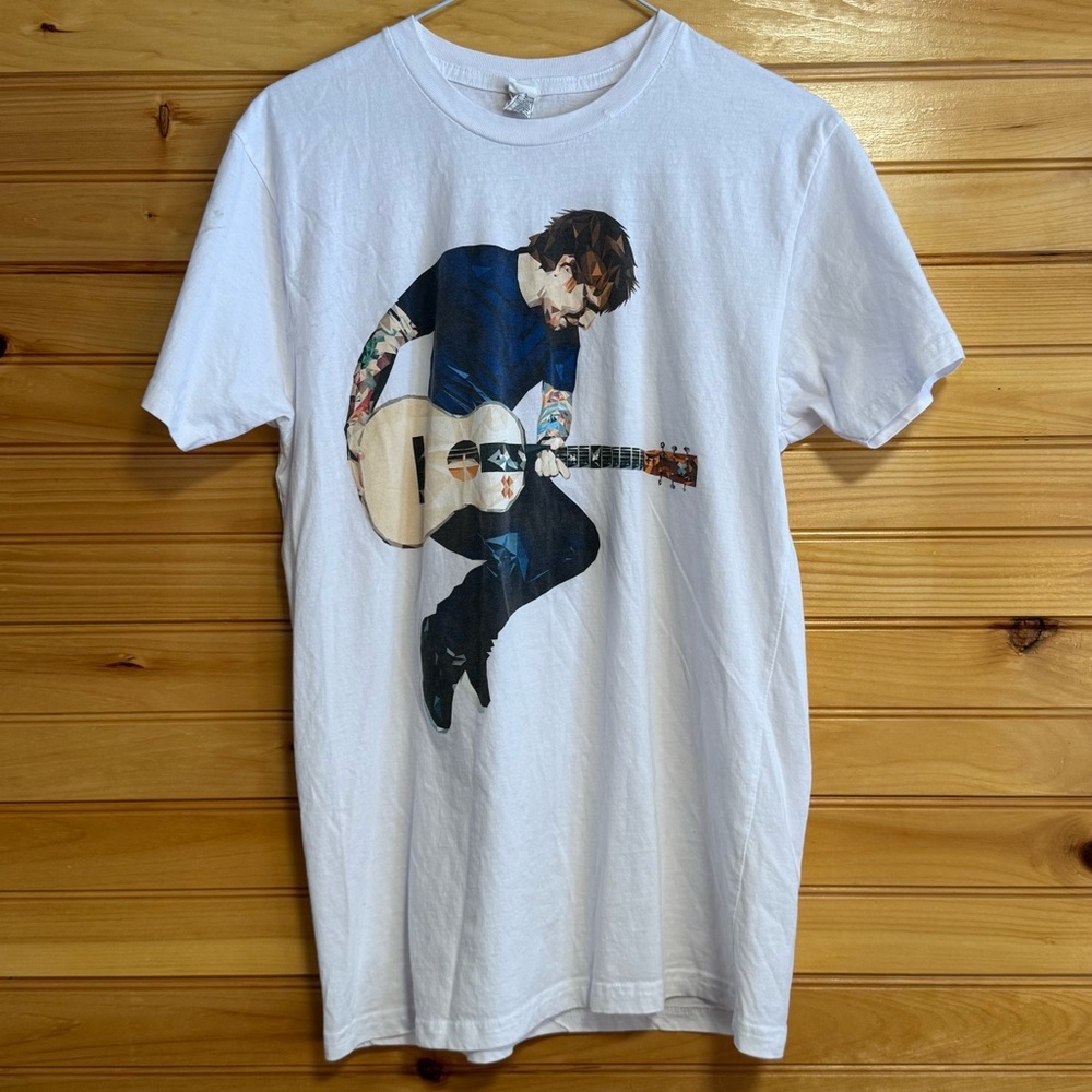 Rock Me Ed Sheeran White Tee Size Medium